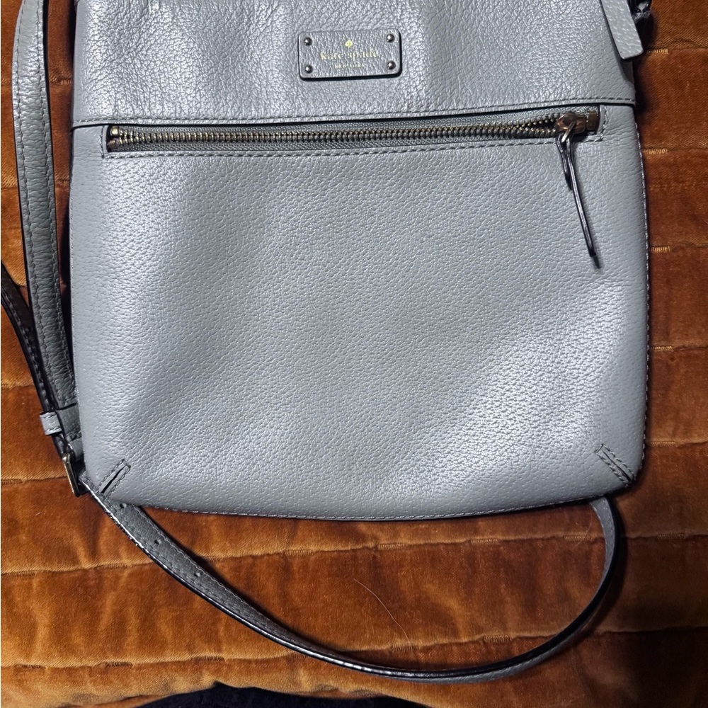 KATE SPADE ♠️  GROVE STREET RIMA LIGHT BLUE LAKE EDGE LEATHER Crossbody Bag 💼